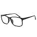 Nearsighted Oversize Myopia Glasses Everyday Use Mens Womens -0.50 Black Distance Glasses (NOT READING GLASSES)