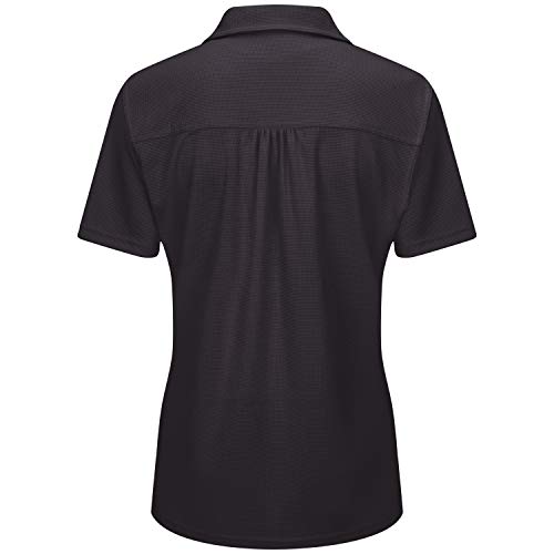 Red Kap Womens Female Professional Polo Shirt, Black, Medium Us #TOP1
