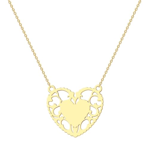 Collier pour filles Harajuku Love Heart, bijoux doux bohèmes pour mariage chic