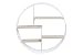 AC Design Furniture 72166 1 Estante, Madera, Blanco, 10 x 45 x...