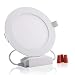 B-right 6W 4-inch Dimmable Ultra-thin Round LED Panel Light, 400lm, 40W Incandescent Equivalent, 3000K Warm White, LED Recessed Ceiling Lights for Home, Office, Commercial Lighting