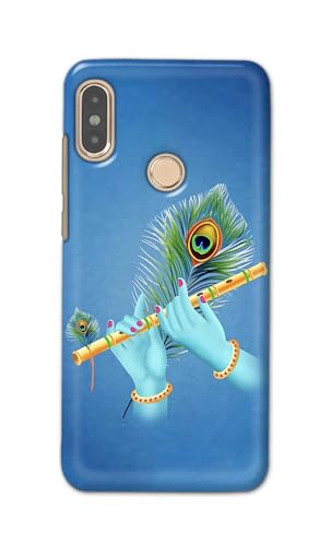 Image of PRINTFIDAA Printed Hard Back Cover Case for Mi Redmi Note 5 Pro Back Cover (Flute in Krishna Hands) -112
