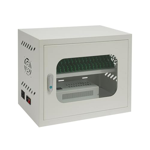 Wall-Mounted 20-Device Phone Charging Station with Storage