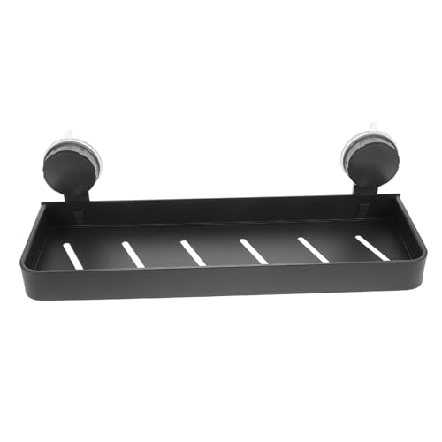 Ciieeo No Drill Wall Mounted Storage Rack for Toiletries Makeup Elegant Design for Smooth Surfaces Easy Installation Sturdy Suction Cups