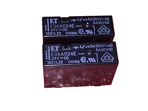 Relé F3AA024E 24V con capacidad de 5A para aislamiento eléctrico seguro en PCB