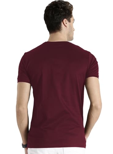 Image of ADRO Men's 100% Cotton Regular Fit T-Shirt