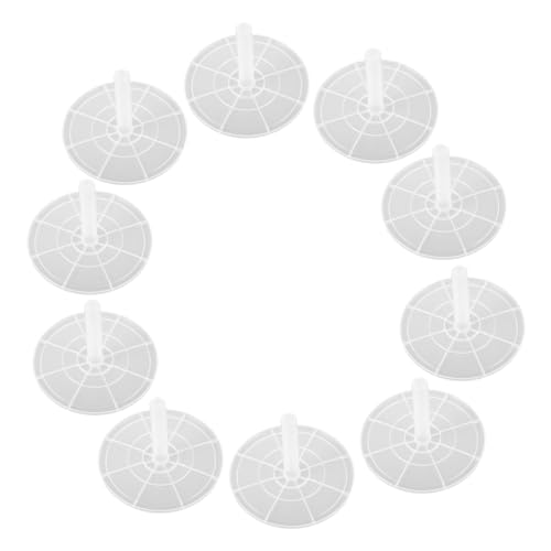 10pcs Empty CD Dvd Spindle Box - Dvd Storage Bucket - Clear CD Holder - Disc Plastic Column Bucket Containers