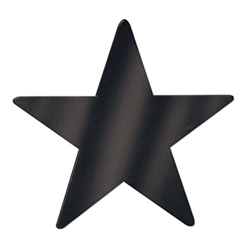 Estrella de Aluminio Beistle 55838-BK silueta rígida que no se dobla para adornar salones de banquetes