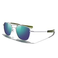 Bright Chrome/Green Mirror Polarized Lens