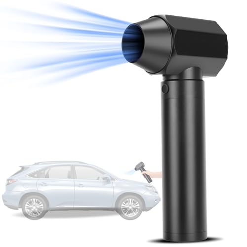 15000mAh Turbo Dryer Blower for Car - 120m/s High Speed Cordless Handheld Air Duster, Car Air Blower & Dryer for Automotive Detailing, Travel, Camping, Home Cleaning (Electric Leaf Blower)