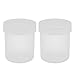Aexit 2pcs gauge 100mL PP Graduated Beaker Measuring Cup Translucent w Clear Cover
