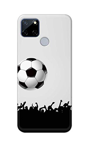 Image of Printed Hard Back Cover Case for Realme C12 Back Cover (Football Icon) -1302
