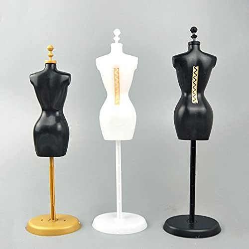 Miniatura 6 de Soporte de exhibición para ropa de muñeca Barbie, vestido, maniquí, modelo soporte para casa de muñecas Barbie, accesorios de muñecas 16 (color