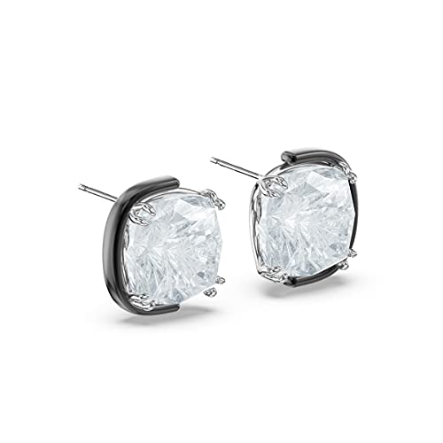 Swarovski Harmonia Cushion-Cut Crystal Stud Earrings #TOP22
