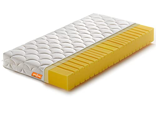 Marcapiuma - Matelas bébé 60x120 hauteur 10 cm - NEMO - Lit enfant ANTI URINE LAVABLE EN EAU Waterfoam Respirant imperméable - Housse Aloe Vera amovible Anti-acarien Anallargique - 100% Made in Italy Cover