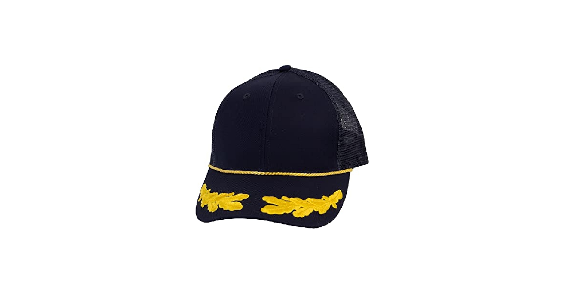 TOP HEADWEAR Captain Trucker Cap - Black at Amazon Men's