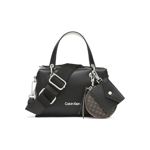 Calvin Klein Calvin Klein Cali Mini Satchel Crossbody, Black/White
