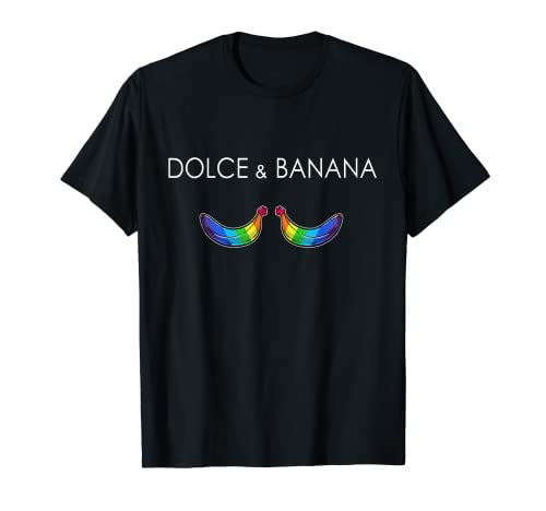 Dolce Y LGBTQ Banana Funny Pride Graphic Cute Rainbow Camiseta