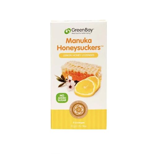 Green Bay Harvest Lemon +12 Manuka Honey Lozenges