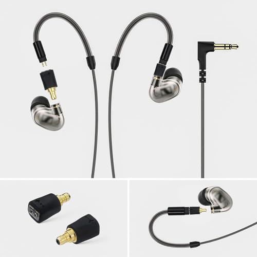 okcsc Adapters for Sennheiser IE400 Pro Earbuds Male to 2 Pin Cable Female Compatible for IE100 IE400 IE400 Pro IE500 Lossless Sound Quality for Earbuds One Pair of Headphone Converter Transparent - Image 4