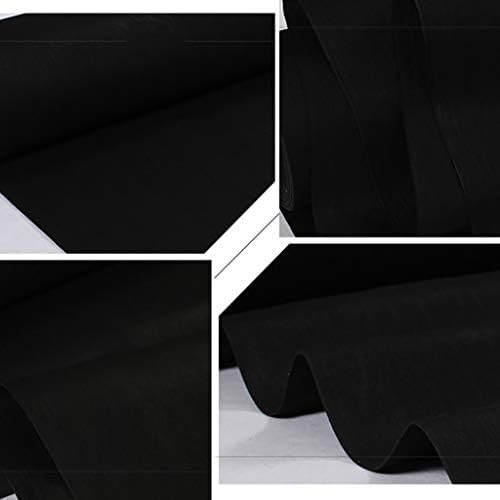 Black Carpet Runner - 2.2mm Thick Polyester Aisle Runner for Weddings, Parties & Prom - Disposable Indoor/Outdoor Carpet Decoration for Elegant Events