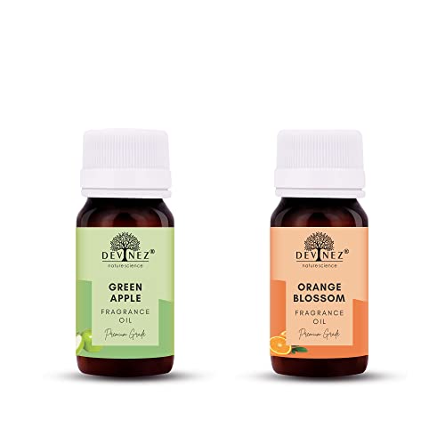 Image of Devinez Green Apple, Orange Blossom Aroma Oil for Diffuser /Ultrasonic Aroma Diffuser /Tealight Diffuser /Reed Diffuser, 60ml Each