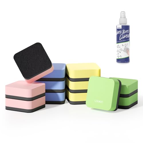 Petite gomme pour tableau blanc aimantée et spray nettoyant 96,4 g pour un effaçage sans trace