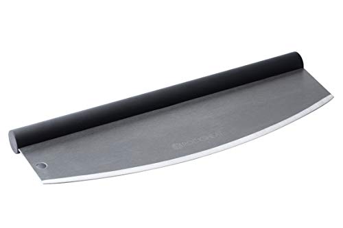 14 Inch Stainless Steel Rocking Pizza Cutter with Plastic Handle, Sharp Rocker Blade