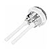 Dual Flush Toilet Water Tank Push Button - 38mm Round Valve for Bathroom Cisterns - Water Saving devise,1pc