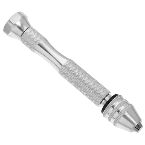 Balacoo Woodworking Tool Precision Pin Vise Walnut Punch Hand Drill Keyless Chuck for Jewelry Making