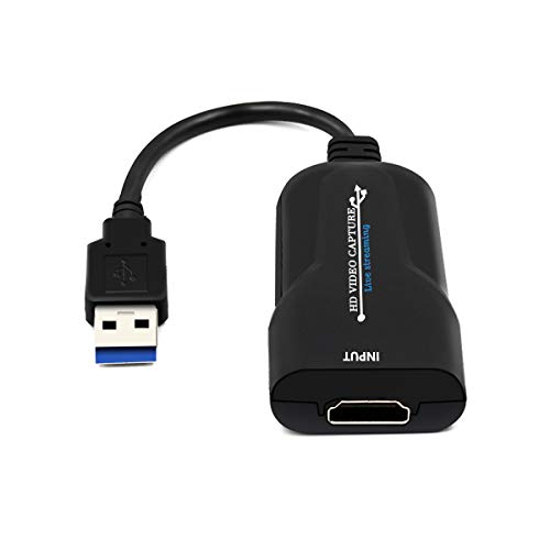 DishyKooker Video Capture Card HDMI to USB 3.0 1080P HD Recorder Game/Video Live Streaming Necessary