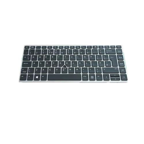 Teclado de laptop para HP EliteBook 840 G6 en color negro y distribución UK English