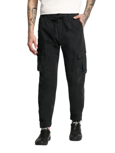 Image of Men's Navy Slim Fit Casual Cargo