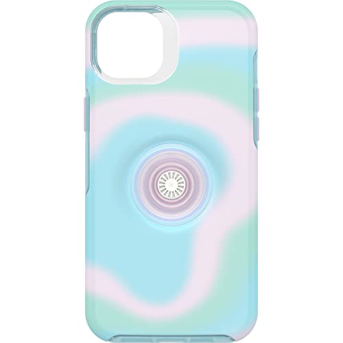 Funda iPhone 14 Plus OtterBox con PopGrip integrado rosa transparente