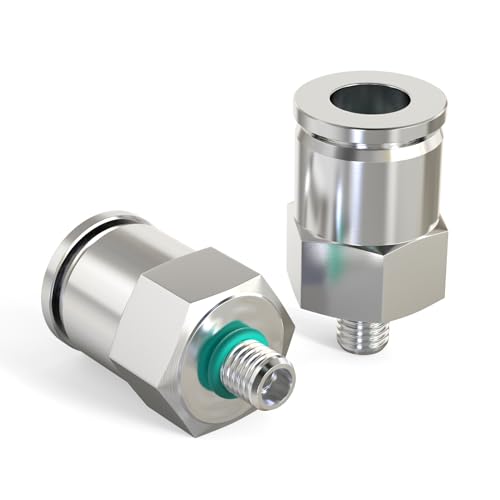 Conector neumático de 6 mm PC6-M5 macho recto inoxidable 2
