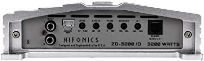 Hifonics ZG-3200.1D Amplifier RCA inputs and control knobs