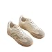 DREAM PAIRS Women's Tennis Sneakers Walking Casual Lace-Up Footwear Comfortable Fashion Sneakers Shoes,Size 9.5,Beige,DWUMFN2546
