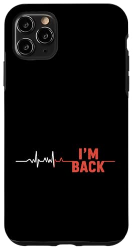 Funny Im Back EKG �n�[�g�r�[�g ���f�B�J�� �i�� �X�}�z�P�[�X iPhone 11 Pro Max �p