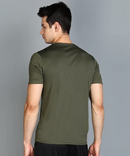 Image of Mens Round Neck T-Shirt for Workout and Running