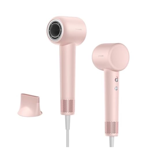 Dreame Hair Gleam Asciugacapelli, Asciugatura Rapida con Motore Veloce da 110.000 Giri/min, Aria da 65 m/s, 330g, 200 Milioni di Ioni Negativi, Controllo della Temperatura/Velocità aria, Rosa