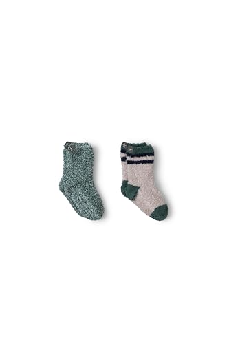 Barefoot Dreams Unisex Kid's CozyChic Toddler Athletic 2-Pack Sock Set