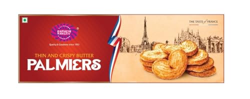 Image of Karachi Bakery Palmiers, 100g | Crunchy | Tea Time Snack | French Snack | Tasty Snack