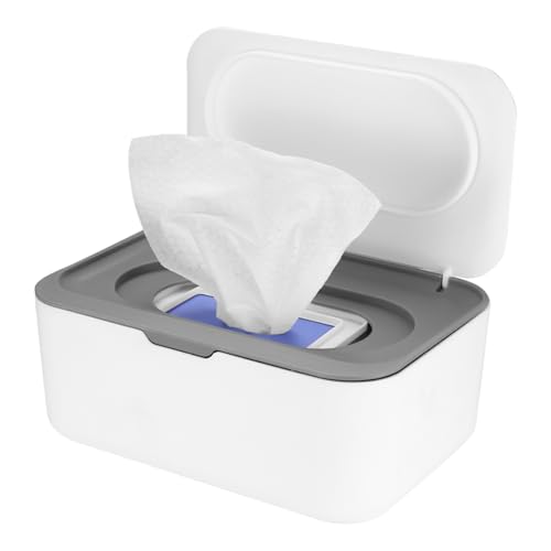 Caja para Toallitas Húmedas, Dispensador de Toallitas Humedas de Pañal Caja, Caja de Pañuelos Húmedos, Caja de Servilletas con Tapa, con Caja Almacenamiento
