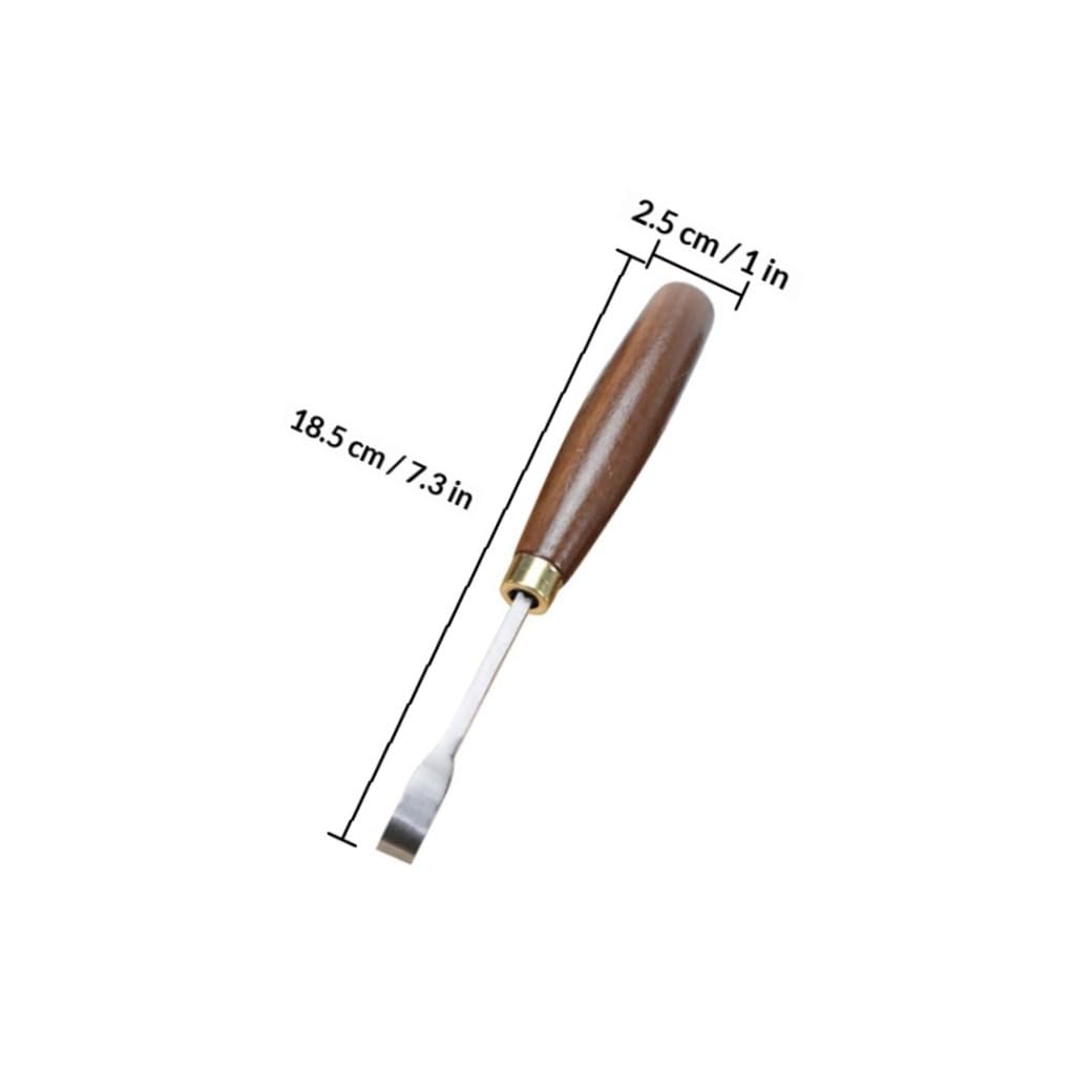 Scalpelli da Intaglio Legno in Noce, Set 6 Pezzi per Falegnameria | Acciaio al Manganese, Taglio Preciso e Alta Resistenza, Adatti a Intaglio del Legno, per Artigiani Esperti