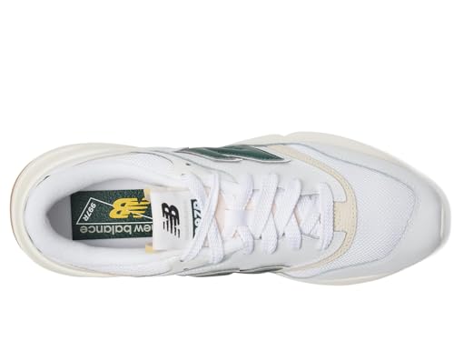 New Balance New Balance Classics 997R - Unisex Sneakers - Suede Upper - CUSH+ Insole - Cotton Lining - Rubber Outsole White/Nightwatch Green US Men's 5, Women's 6.5 D - Medium