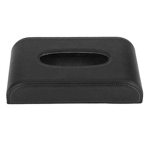 Tissting Auto Tissue Holder, PU Leather Universal Tissue Box Car Accessory with Anti-Slip Design for Cars, Boats, and RVs