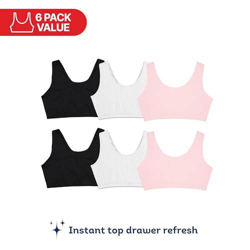Image of Fruit of the Loom Women's Built Up Tank Style Sports Bra Value Pack