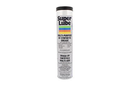 Super Lube 41150/UV Synthetic UV Grease (NLGI 2), 14.1 oz Cartridge, Translucent White