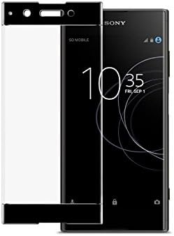 Azzil Tempered Glass 3D 9H Full Cover Screen Protector for Sony Xperia Xa1 Plus [Black]