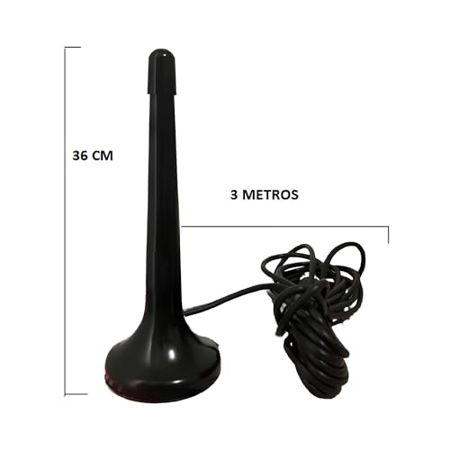 Antena Digital Interna Amplificada Hdtv/uhf/vhf Cabo 3 Mts